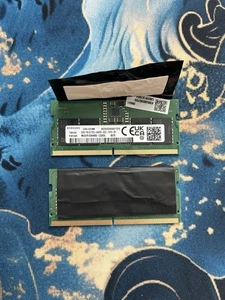 Samsung 16GB DDR5 Laptop RAM 4800MHz (2x8GB) SO-DIMM 1Rx16 PC5-4800B-SCO-1010-XT - Zdjęcie 1 z 2