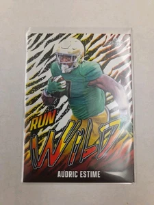 2024 Leaf #RW-1 Audric Estime Run Wild Free Shipping - Picture 1 of 2
