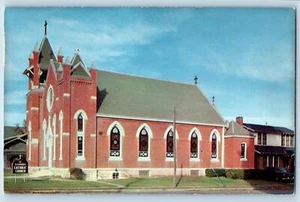 c1950's St. Stephen's Catholic Church Building Cross Weatherford Texas Postcard - Picture 1 of 2