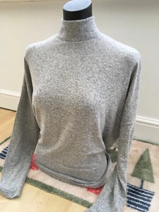 Ladies Turtle Neck Silver Grey Long Sleeved Jumper by Soyaconcept Various Sizes - Picture 1 of 16