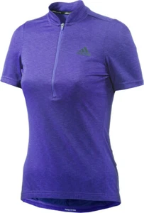 Adidas Damen Radtrikot RESPONSESSJSYW blau atmungsaktiv reflektierende Details - Bild 1 von 2