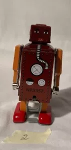 Robot "Lilliput" N.P. 5357 in Braun - Blechspielzeug - Roboter - Bild 1 von 4