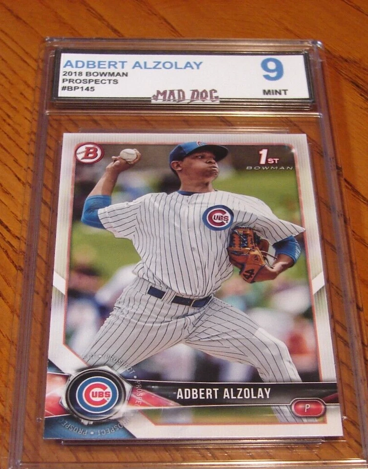 ADBERT ALZOLAY Rookie****2018 Bowman PROSPECTS---MIINT 9***PCUBS***Mad Dog - Image 1 of 1