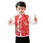 Fleece Traditional Tang Suit Tops Warm Kids Outfits Winter Vest Coat  Boys