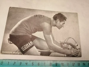 AK RADFAHRER GIUSEPPE MINARDI - RADSPORT HOLZ PIRELLI - 14 CM X 9 CM - Bild 1 von 2