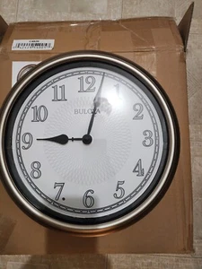 Bulova C4826 Light Time Wall Clock, Champagne - Picture 1 of 5