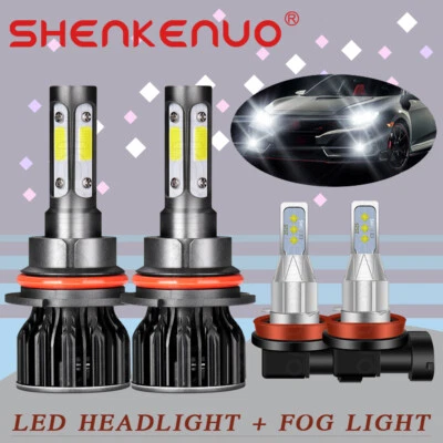 Faros LED de 4 lados para Suzuki SX4 2007-2013 4x luces antiniebla de haz alto bajo Foto 1 de 4