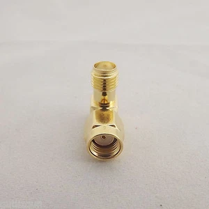 1 Stück RP-SMA Stecker auf SMA Buchse rechtwinklig 90°RF Adapter Steckverbinder - Bild 1 von 7