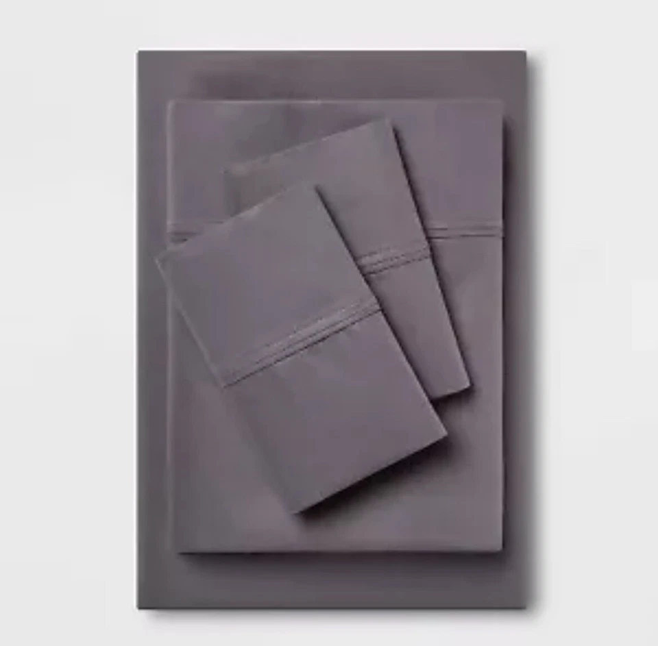 Threshold Performance 400 Thread Count Sheet Set Dark Gray King