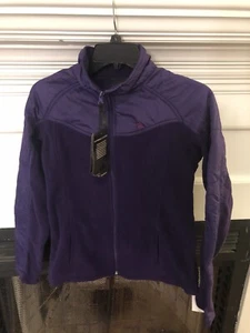 New Women’s Snozu Brand Fleece Jacket Coat Outerwear Full Zip Purple Size Medium - Picture 1 of 7
