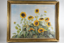 g90z08- Gemälde, Sonnenblumen, sign. E. Somald (?)