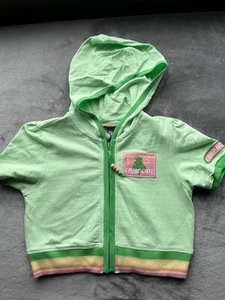 Bobby Jack Girls Green Short Hoodie Size L 14 Vintage NWT - Picture 1 of 4