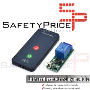 BESTEP Modulo de rele 1 canal 5V con control remoto infrarrojo - Imagen 1 de 4