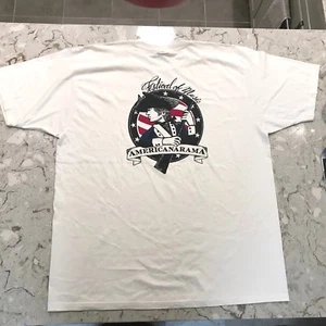 BOB DYLAN - AMERICANARAMA HOMBRE CAMISETA BLANCA (CREMA) 2XL NUEVA  - Imagen 1 de 4