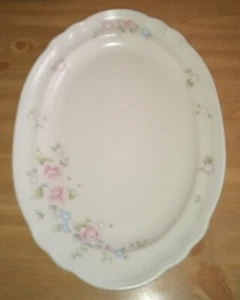 PFALTZGRAFF Teerose Servieren Salatteller Oval Groß 14" - Bild 1 von 2