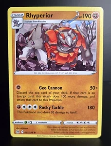 Pokémon TCG - RHYPERIOR - 091/196 - Rare - Lost Origin (2022) - NM/MINT - Picture 1 of 1