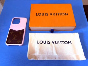 Coque téléphone LOUIS VUITTON monogramme iPhone 13 PRO Bumper rose avec boite - Photo 1 sur 16