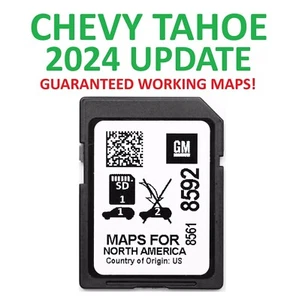 *NEW* CHEVY TAHOE 2021-2022 MAP 2024 UPDATE GPS Navigation SD Card 85618592 - Picture 1 of 4