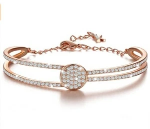 KIMILILY Gifts for Women, Rose Gold Bangles Tennis Bracelet for Women - Picture 1 of 4