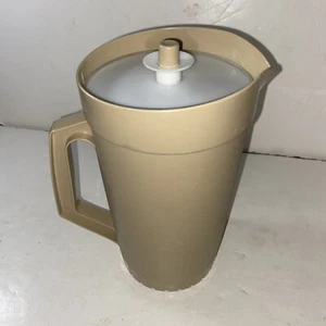 Vintage Tupperware Krug halbe Gallone #800-3 Druckknopf Verschluss Deckel - Bild 1 von 7