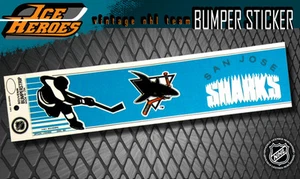 Adesivo paraurti vintage SAN JOSE SHARKS - mai usato - NOS - NM - Foto 1 di 1