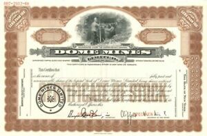 Dome Mines Limited - Specimen Stock Certificate - Specimen Stocks & Bonds
