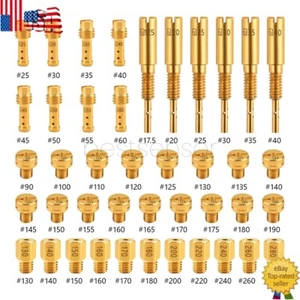 42Pcs Carburetor Jet Kit for Mikuni Main N100.604 VM28/486 VM4/042 VM22/210 US - Picture 1 of 11