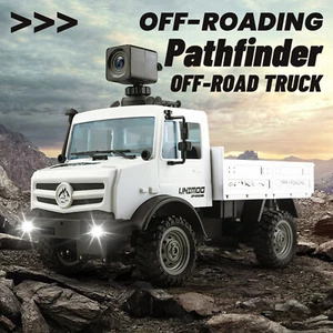 1:16 RC Crawler Remote Control Off Road Construction Truck Unimog Terrain Toy - Foto 1 di 18