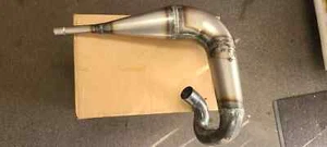 1981-1982-1983 SUZUKI RM465 RM500 STAMPED PFR PIPE & MUFFLER AHRMA - Picture 1 of 4