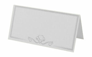 WEDDING PLACE CARDS WHITE PLACE NAME CARDS  WEDDING TABLE SETTING