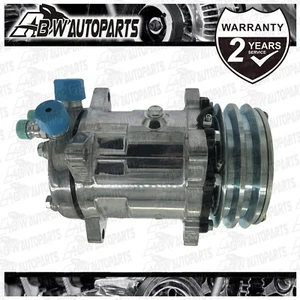 A/C AC Compressor W/ Clutch V-Belt Pulley Sanden 508 Style For Chevy/Ford/GM AU - Picture 1 of 17