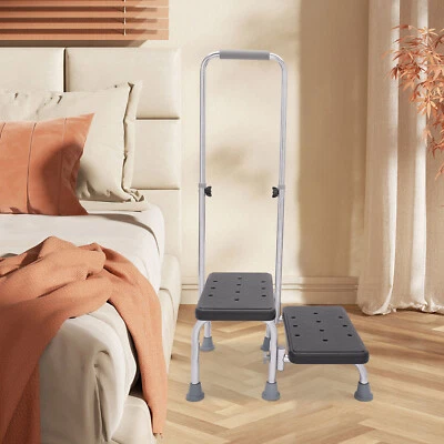 Heavy Duty 2 Steps Medical Foot Stool W/ Handle Freestanding Medical Foot Stool - Image 1 of 4