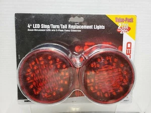 RoadPro 4” LED Stop/Turn/Tail Replacement Lights 2-Pk  Posi-View (RP-5570R40L/2) - Picture 1 of 3