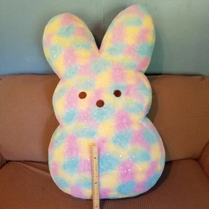 Jumbo Peeps Plüschhase 37 Zoll XL Regenbogen Batik großes riesiges Stofftier Ostern - Bild 1 von 12