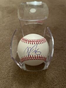 Josh Jung Autographed Baseball Texas Rangers WITH CASE