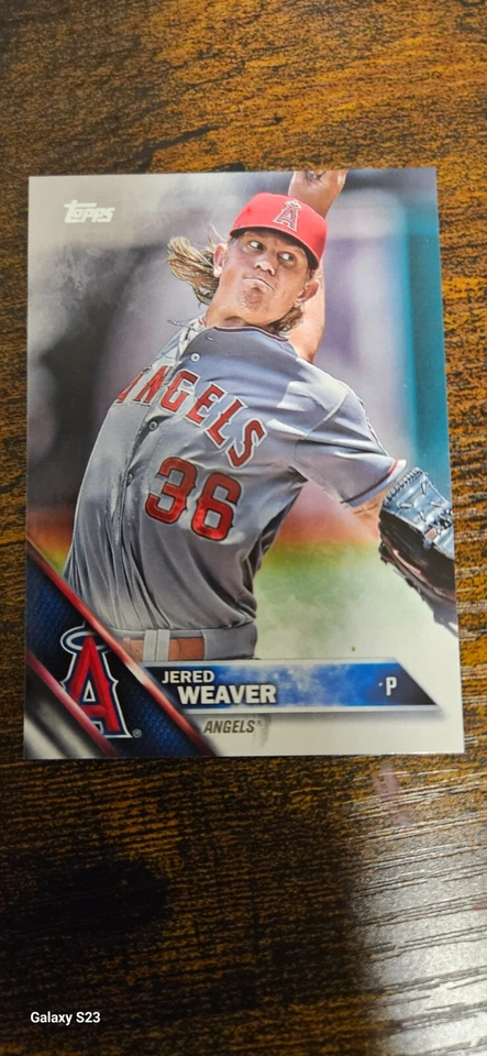 Baseball card,Jeremy WEAVER,Los Angeles angels, perfect condition  - Image 1 of 2