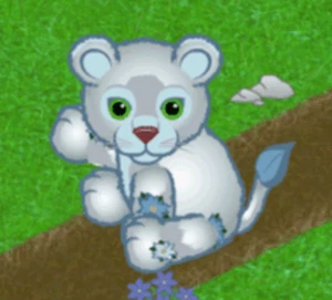 Webkinz Blue Poinsettia Cub NEW lion cat kitten flower xmas Virtual code msgd - Picture 1 of 2