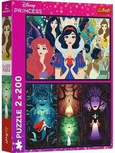 NEW Trefl Jigsaw Puzzle 2x200 Pieces 13317 Disney Enchanting Princesses - Picture 1 of 3
