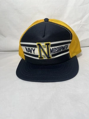 De colección Sombrero Guardiamarinas Azul Marino Snapback Raro Nuevo Antiguo Stock Foto 1 de 4