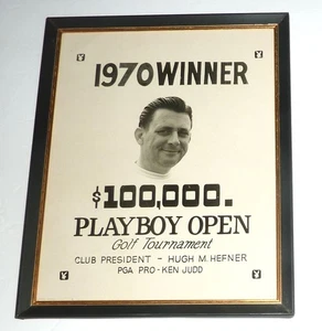 1970 VINTAGE 8 x 10 PHOTO "KEN JUDD" PLAYBOY OPEN GOLF TOURNAMENT "WINNER" - Picture 1 of 3