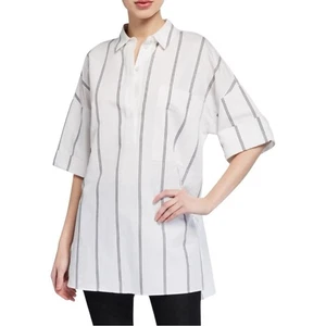 Blusa LAFAYETTE 148 NUEVA YORK Abrams Marbella Rayas Manga 1/2 - Imagen 1 de 10