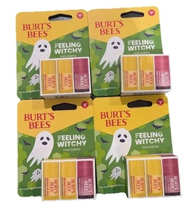 Burt’s Bees Feeling Witchy Halloween 3 Mini Balsame Set 4 Stück Dahlien Bienenwachs - Bild 1 von 5