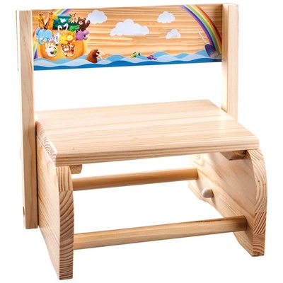 Natural Noah's Ark Step Stool - Image 1 of 3