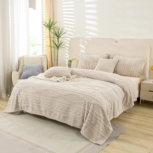 Sherpa Twin XL Blanket(Without Pillows)-3D Stylish Design Super Soft Blankets... - Picture 1 of 8