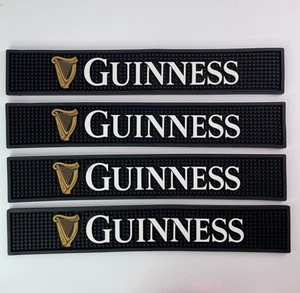Alfombrilla de barra de goma para cerveza Guinness de 20,5"x3,5” alfombrilla de riel de barra trasera arpa se vende por separado - Imagen 1 de 4