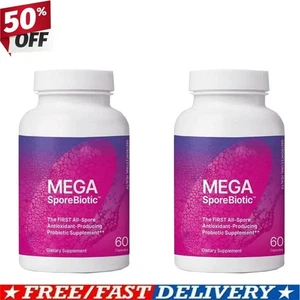 Mega SporeBiotic Suplemento Probiótico Natural Microbioma Alta Potencia Salud 2 X - Imagen 1 de 12