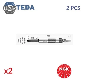 6416 ENGINE GLOW PLUGS NGK 2PCS NEW OE REPLACEMENT - Picture 1 of 5
