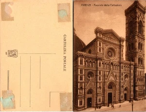 Postal de la fachada de la catedral de Florencia en Italia - Imagen 1 de 1