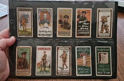 Wills Recruitment Posters Cigarette Cards, Full Set of 12, 1915, Imperfect - Image 1 of 4