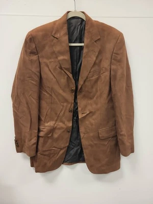 Gianfranco Ruffini Italy Suede Blazer Jacket Mens 36R Brown Sport Coat Italian - Image 1 of 4